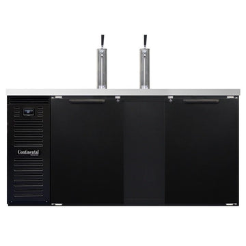Continental Refrigerator KC69S-N Beer Dispenser, 18 cu. ft., 115V - Black