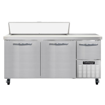 Continental Refrigerator RA68N-12 Sandwich Prep Table, 22 cu. ft., 115V - 2