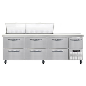 Continental Refrigerator RA93N-27M Sandwich Prep Table, 32 cu. ft., 115V - 1 Door