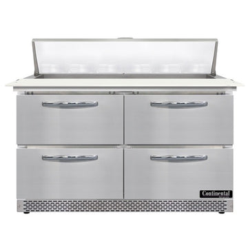 Continental Refrigerator SW48N12C-FB Sandwich Prep Table, 13.4 cu. ft., 115V - 2 Door