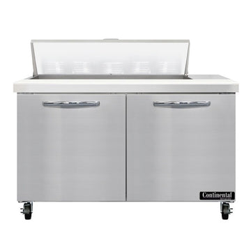 Continental Refrigerator SW48-N-10 Sandwich Prep Table, 13.4 cu. ft., 115V - 2 Door
