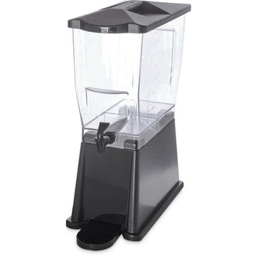 Carlisle Beverage Dispenser, 16 3/8" Long, Black - 3.5 gal.