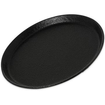 Carlisle Fiberglass Non-Skid Tray, Black - 11"