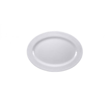Thunder Group 2012TW Imperial Melamine Platter, 8 5/8" x 12", White, 12/Pack - Default Title