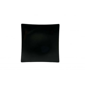 Thunder Group 24007BK Classic Black Melamine Plate, 7 3/8" x 7 3/8", 12/Pack - Default Title