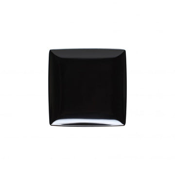Thunder Group 29006BK Classic Black Melamine Plate, 6" x 6", 12/Pack - Default Title