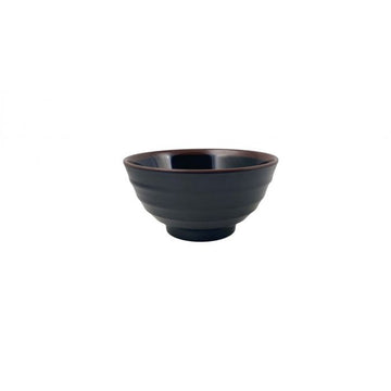 Thunder Group 5765TM Tenmoku Melamine Soup Bowl, 30 oz., Black, 12/Case - Default Title