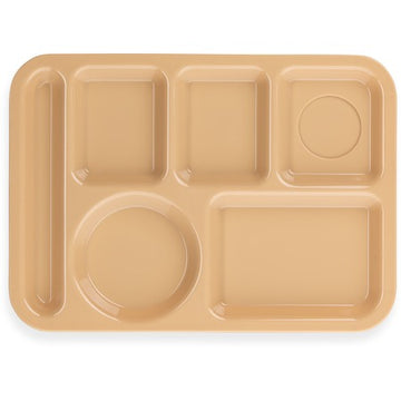 Carlisle 614PC25 Polycarbonate Compartment Tray, 10" x 14", Beige - Default Title
