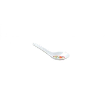 Thunder Group 7004TP Peacock Melamine Soup Spoon, 0.75 oz., White, 60/Case - Default Title