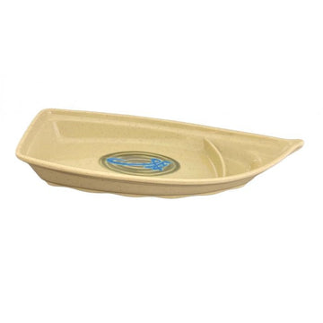 Thunder Group 8006J Wei Melamine Sushi Boat, 54 oz., Beige, 12/Case - Default Title