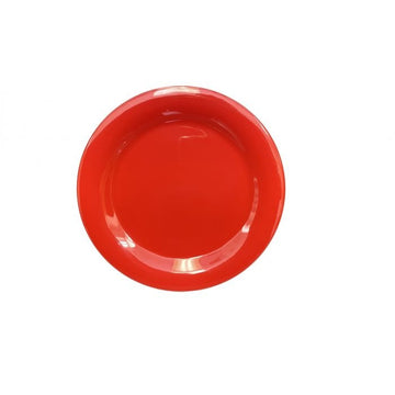 Thunder Group CR110PR Colorful Melamine Plate, 10 1/2" Diameter, Red, 12/Pack - Default Title