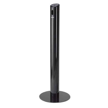 Commercial Zone Smokers' Outpost Cigarette Receptacle, 1,200 Cigarette Butts - Black