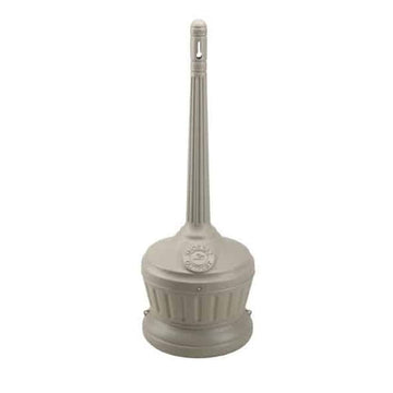 Commercial Zone Smokers' Outpost Polyethylene Cigarette Receptacle, 16 qt. - Beige
