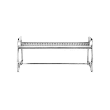 Commercial Zone Bench, 22" High, Silver - 50"