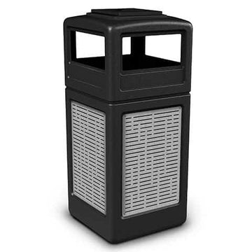 Commercial Zone Heavy Duty Plastic Trash Can, 42 gal. - Black