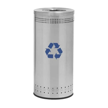 Commercial Zone 78182999 Precision Series Stainless Steel Trash Can, 25 gal., Silver - Default Title