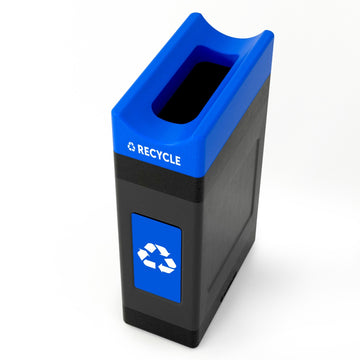 Commercial Zone Avante Trash Can, 30 gal. - Black Blue