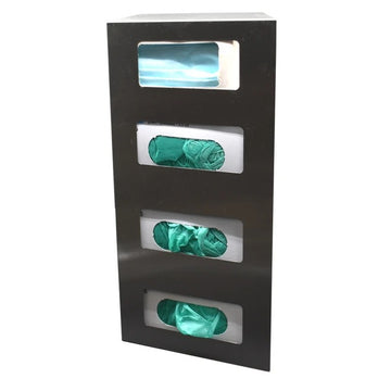 Omnimed 305371 Stainless Steel Dispenser, 3 Boxes, Silver - Default Title