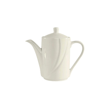 Tuxton ASU San Marino China Coffee Pot Lid, White, 6/Case - 11 oz.