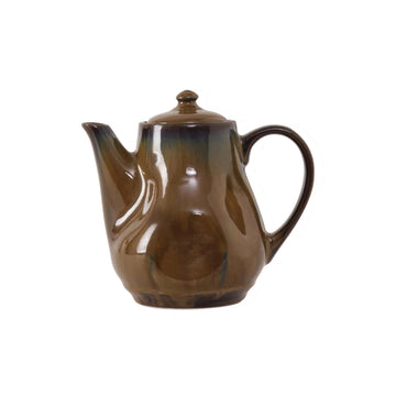 Tuxton TuxTrendz Artisan China Teapot, 17 oz., 12/Case - Brown