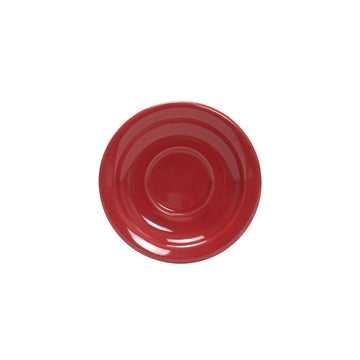 Tuxton NQE-054 TuxCare Healthcare China Saucer, 5 1/2" Diameter, Red, 36/Case - Default Title