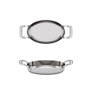 Tuxton RTVH DisplayTux Stainless Steel Roasting Pan, Silver - 22 oz.