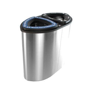 Busch Systems 101228 Boka Stainless Steel Waste Receptacle, 52 gal., Silver - Default Title