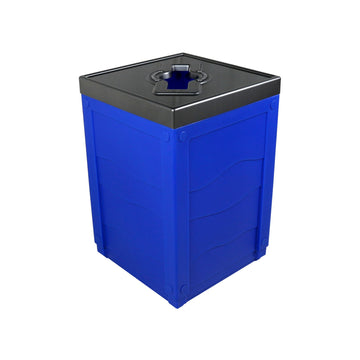 Busch Systems 101271 Evolve Plastic Recyclables Receptacle, 50 gal., Blue - Default Title