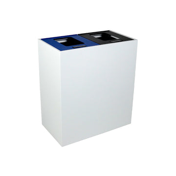 Busch Systems Mezzo Waste Receptacle, 30 gal. - Cans & Bottles Color-Coded Lids