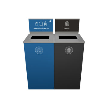 Busch Systems 140032 Spectrum Powder Coated Steel Waste Receptacle, 48 gal. - Default Title