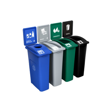 Busch Systems 202878 Waste Watcher HDPE Plastic Waste Receptacle, 92 gal. - Default Title