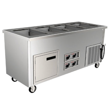 Delfield SFW-2-NU FlexiWell Stainless Steel Service Counter, Full Size, 120-240V - Default Title