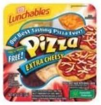 Kraft Oscar Mayer Lunchable Extra Cheese Pizza, 4.5 Ounce -- 16 per case.