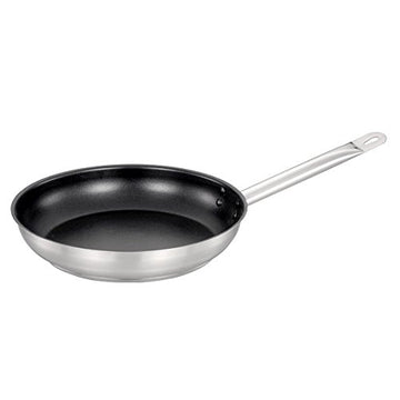 Non Stick Pan by Omcan – 11", Stainless Steel, black and silver, Model 85273