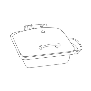 Eastern Tabletop 3964 Crown Stainless Steel Induction Chafer, 4 qt., Silver - Default Title