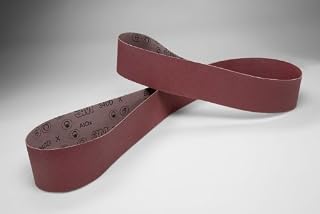 3M 340D Abrasive Belt, Film Media Splice, Cloth Backing, Aluminum Oxide, 6" Width x 132" Length, Grit P100 (Case of 20)
