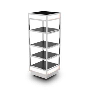 Eastern Tabletop Buffet Display, 22 1/4" x 22 1/4" - Black Silver