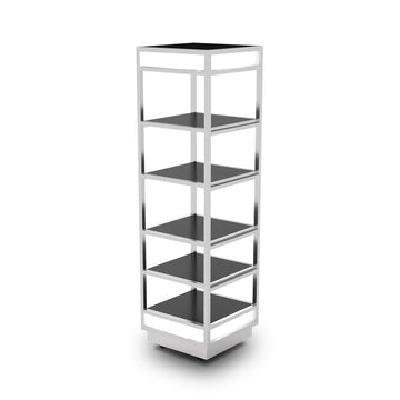 Eastern Tabletop Buffet Display, 22 1/4" x 22 1/4" - Black Silver