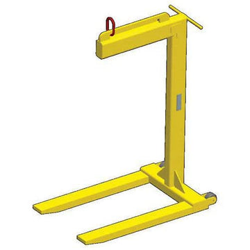Wheeled Dual Bale Lift Pallet Lifter - 2000 Lb. Cap. by M&W – Safety Yellow, Model 14538