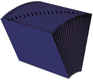 Wilson Jones Expanding File, Labeled A-Z, 21 Pockets, 10quot;x12quot;, Dark Blue