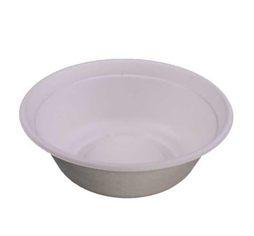White Multipurpose Molded Fiber Bowl by KITCH24/7 – 40.0 fluid_ounces, White, Model KC-40B-NPAW