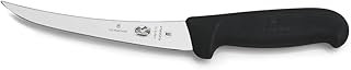 Victorinox Fibrox 6-In Curved Boning & Fillet Knife, Flexible Steel Blade