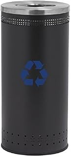 Commercial Zone 78180199 Imprinted 360 Degrees Recycler44; Black - 25 gal