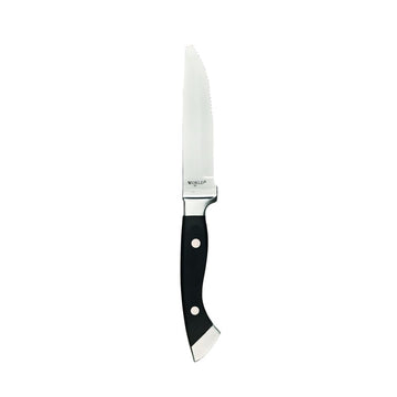10 1/2" Stockyard Steak Knife - Full-Tang by WTI - World Tableware – 10 1/2", Black with Silver blade, Model 201 2693