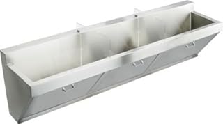 Elkay EWSF260262 Stainless Steel 60" x 23" x 26" Wall Hung Double Station Surgeon Scrub Sink Kit