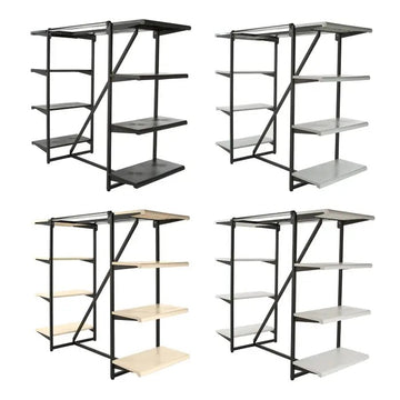 Econoco K411 Gondola-Style Merchandiser, 24" x 38 1/4" - Black