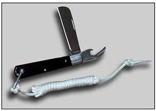 Datrex DX1510M, Jack Knife w/Lanyard & Can Opener, Yellow, 1 Pack
