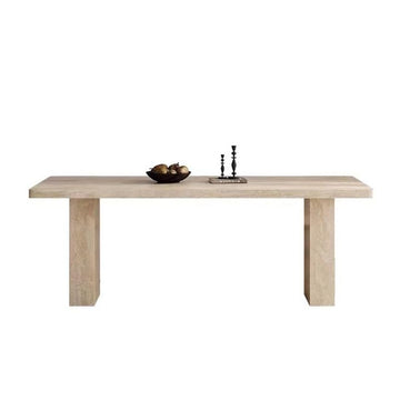 Mesa De Jantar Rock Plate Dining Table Modern Simple Rectangular Home Small Apartment Diner Table by JOYNOW – 200x90x75CM, One Color, Model 8524