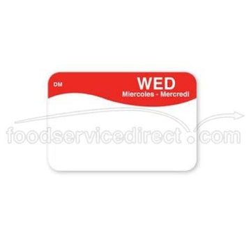 DissolveMark 1 in x 1 1/2 in Wednesday Label by DayMark – Model 1100813
