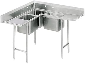 Corner Triple 3 Compartment Scullery Sink Size: 61" x 61"